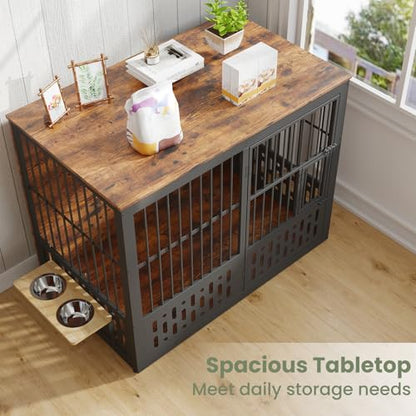48 Inch XXL Dog Crate Furniture, view 8