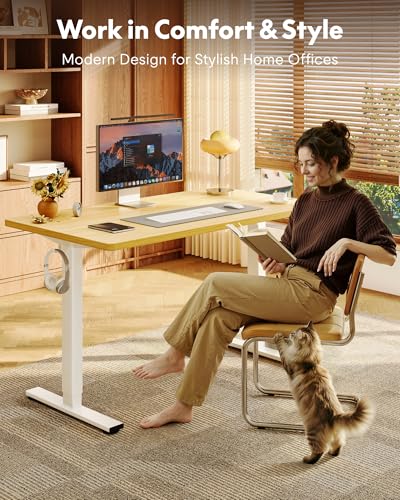 FLEXISPOT EN1 One-Piece Standing Desk, Electric Adjustable with 4 Memory Presets, view 5