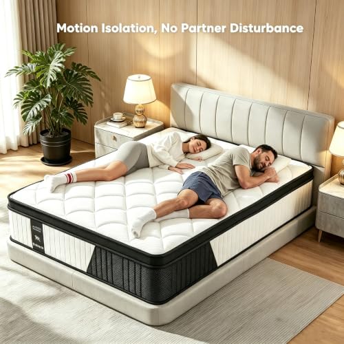 Full Size Mattress 10 Inch Medium Firm, Hybrid Mattress, view 7