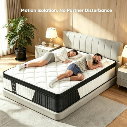 Full Size Mattress 10 Inch Medium Firm, Hybrid Mattress, view 7