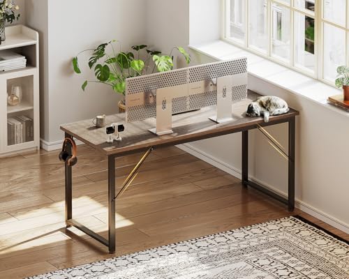 54 Inch Computer Desk for Home Office, Study Writing Table for Small Spaces, view 7
