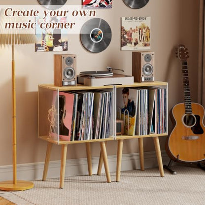 Vinyl Record Storage with Acrylic Side Panels, view 4