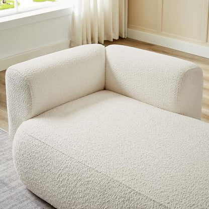Upholstered Chaise Lounge Indoor for Living Room Bedroom Office Chaise Lounge, view 6