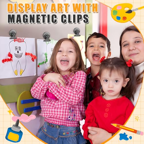 12 Pack Magnetic Clips, Fridge Magnets Refrigerator Magnets, view 5