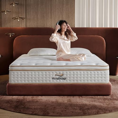 Hybrid Mattress in a Box Memory Foam Mattress Full Size 12inch, view 3
