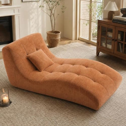 Chaise Lounge Chair Boneless Sofa Curved Floor Recliner Sofa Bed, view 2