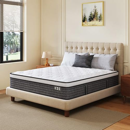 CH CHARME HOUSE King Size Mattress, 12 Inch Hybrid Mattress King Size, view 3