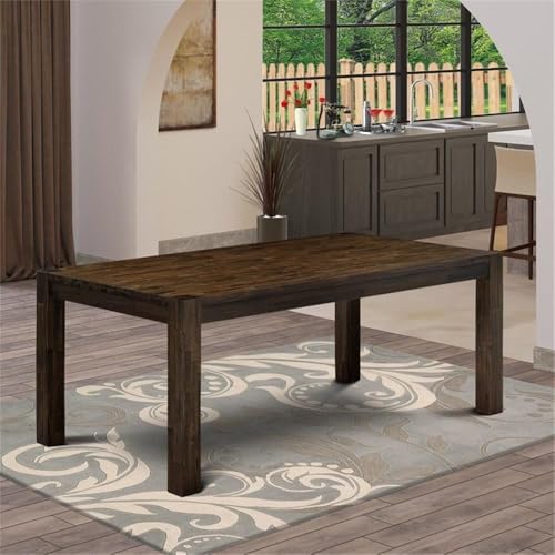 LM7-07-T Lismore Modern Dining Table - Rectangle Rustic Farmhouse Table, 40x72 Inch, Jacobean
