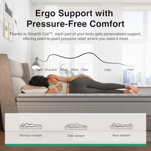 12 Inch Queen Size Mattress, Hypoallergenic & Back Pain Relief, view 5