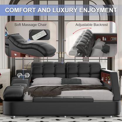Multifunction Smart King Bed Frame, view 6