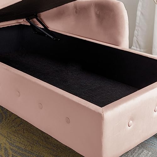 60" Modern Velvet Chaise Lounge Indoor, view 8