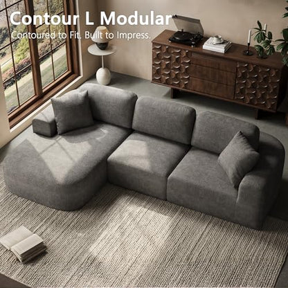 107'' Modular Sectional Sofa Couch with Chaise, No Assembly Required, view 4