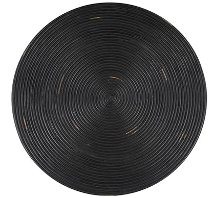 SAFAVIEH Home Collection Heimdall Black Round Coffee Table (Fully Assembled)