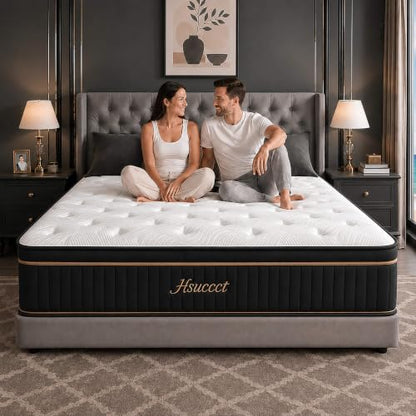 King Size 14 Inch Hybrid Mattress in a Box, view 2