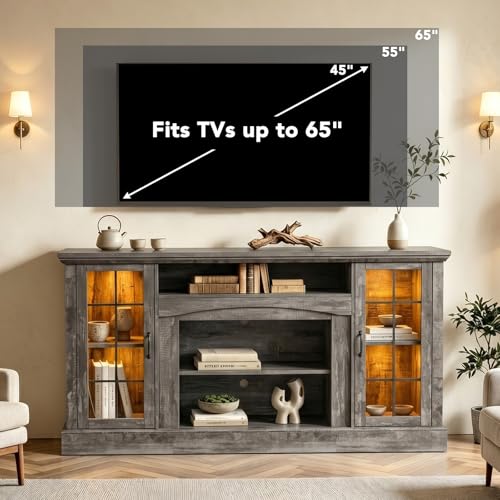 MXV 58" Farmhouse TV Stand for TVs up to 65 Inches, view 8