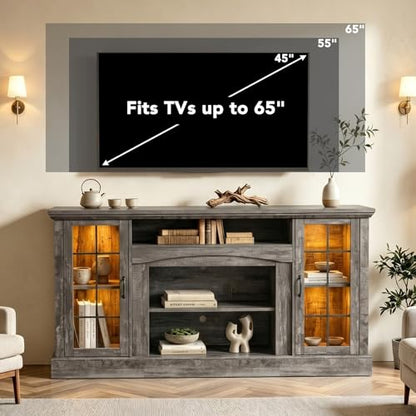 MXV 58" Farmhouse TV Stand for TVs up to 65 Inches, view 8