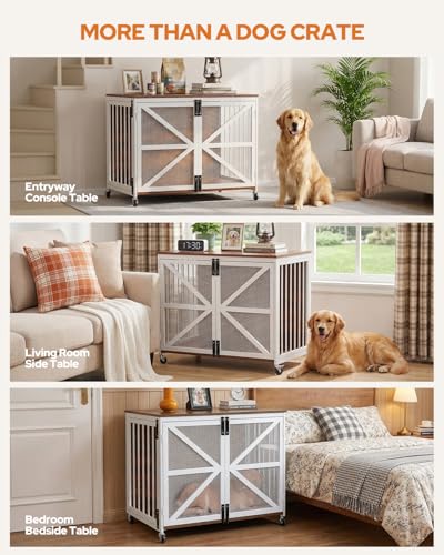 39" Dog Crate Furniture for Small Medium Breed, view 8