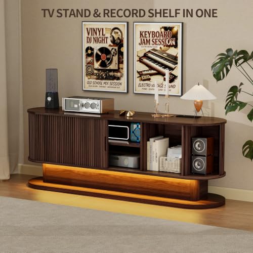 60" Fluted TV Stand with Power Outlet for TVs up to 65", view 7