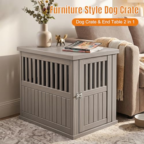 43 Inch Large Dog Crate Furniture, Indoor Dog Kennel, Puppy Pet House, view 3