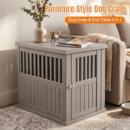 43 Inch Large Dog Crate Furniture, Indoor Dog Kennel, Puppy Pet House, view 3