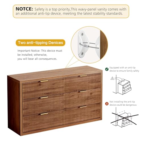 55.12" Modern Chest of Drawer, 6 Deep Drawers, Clothes Organizer, view 5
