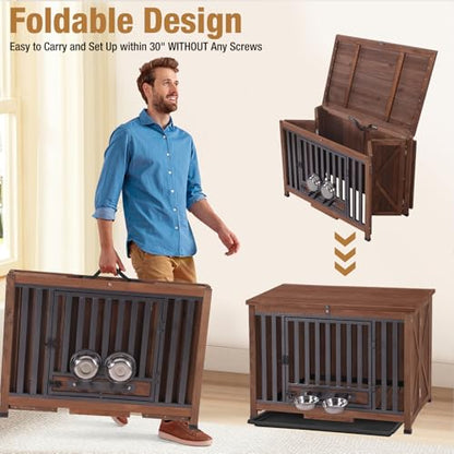 Folding Dog Crate Furniture, view 3