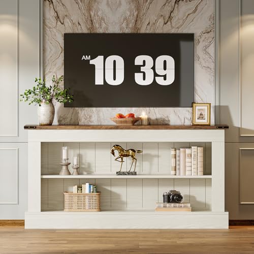 Tribesigns TV Stand, Farmhouse TV Stand for 50-70 Inches TVs, view 6