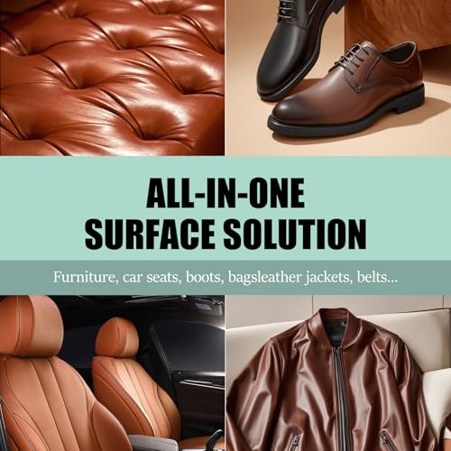 ® Leather & Furniture Repair Salve- Polisher, Leather Cleaner & Conditioner to Soften, Protect & Restore Leathercraft, Leathers Soap for Car Seat, Couch, Shoe, Purse, Boot & Saddles - 4oz