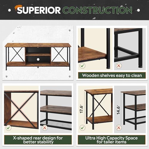 Industrial TV Stand for Up to 65 inch TV, view 6