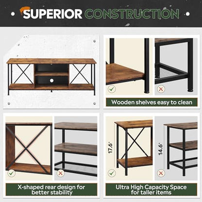Industrial TV Stand for Up to 65 inch TV, view 6