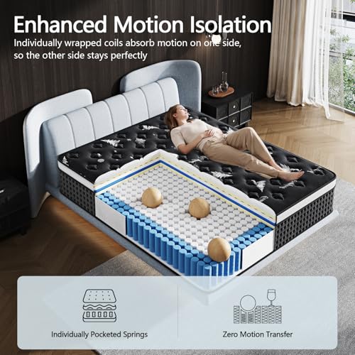 Full Mattress, 12 Inch Full Size Mattress in a Box, view 6