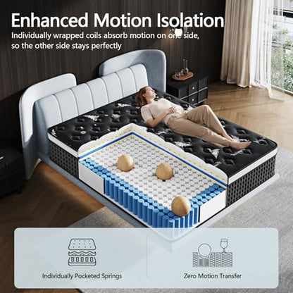 Full Mattress, 12 Inch Full Size Mattress in a Box, view 6