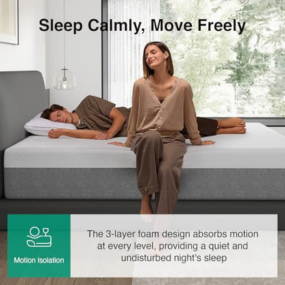 Bliss Mattress King Size, 14 Inch Gel King Memory Foam Mattress, view 6