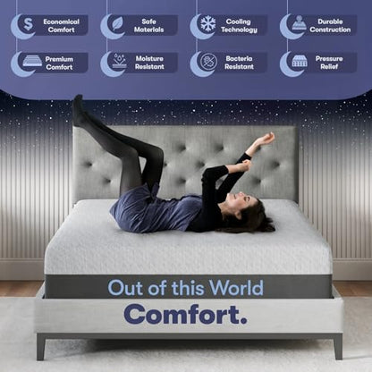 Queen Mattress 12 Inch, Cooling Gel Memory Foam Mattress in a Box, Soft Feel, view 4