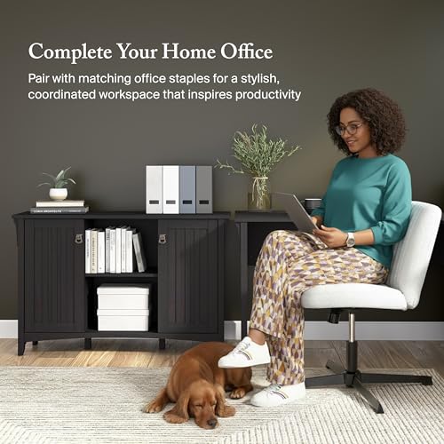 Salinas Accent Storage Cabinet with Doors in Vintage Black