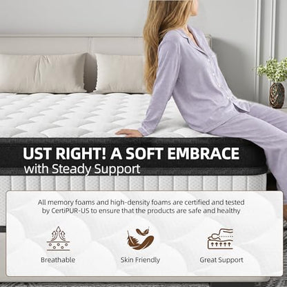 12 Inch Hybrid Mattress King Size, view 7
