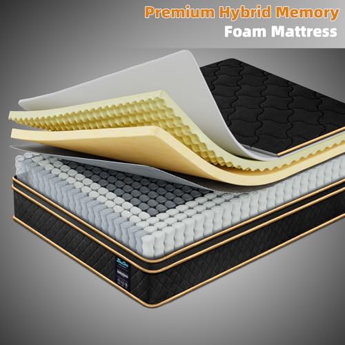 Queen Mattress 12 Inch Medium Firm Hybrid Mattress Queen Size Memory Foam, view 3