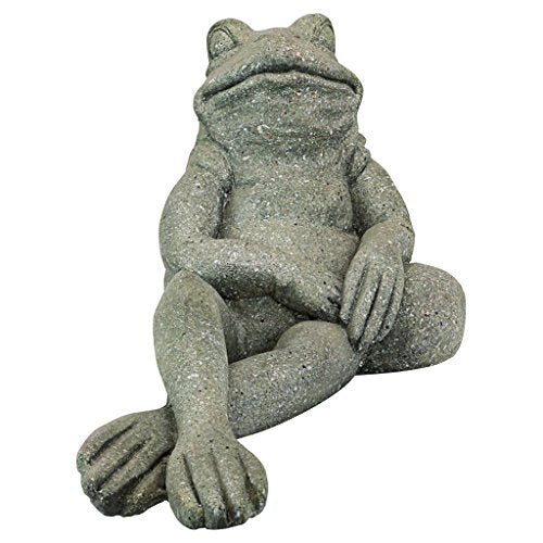 FU84648 The Most Interesting Toad in The World Frog Garden Outdoor Statue, One Size, Gray