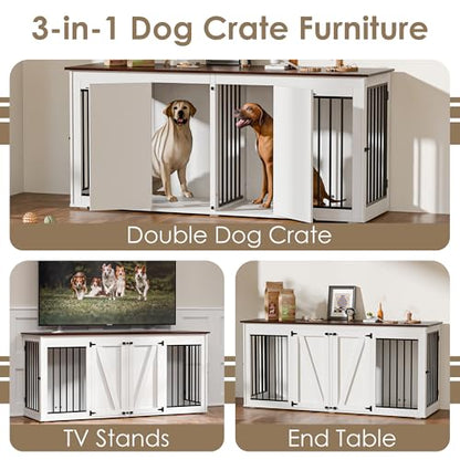 71 in Dog Crate Furniture for 1 or 2 Dogs, view 5