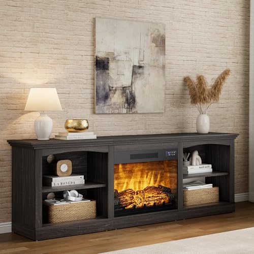 70" Fireplace TV Stand for TVs up to 80" One-Box Delivery, view 2