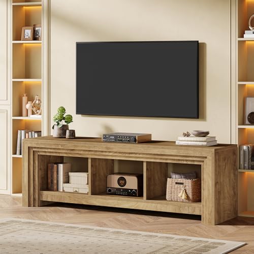 Tribesigns 63" TV Stand for TVs Up to 75 Inches, Wood Entertainment Center, view 7