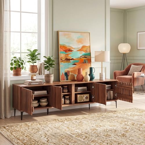 4-Door TV Stand for 80 Inches TVs, view 6