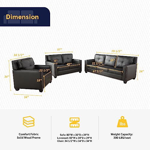 3 Piece Living Room Set