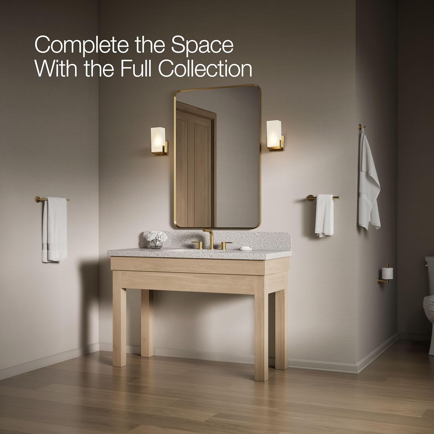 27288-2MB Elate® 12" Towel Bar, Vibrant Brushed Moderne Brass