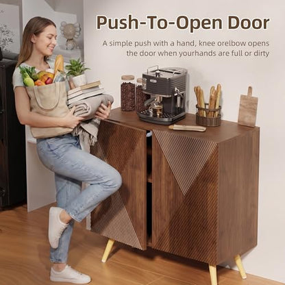 DHZ Fluted Sideboard Buffet Cabinet, view 5