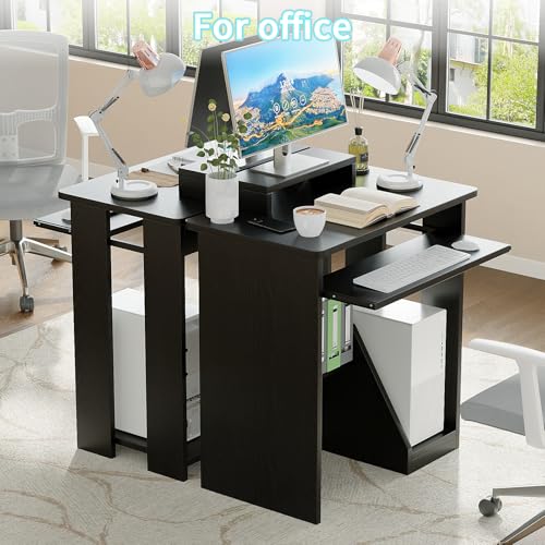 30 Inch Computer Desk, with Keyboard Tray & Monitor Stand, view 3