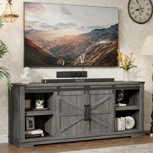 Farmhouse TV Stand for 55/65/75 Inch TVs, view 2
