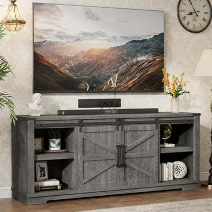 Farmhouse TV Stand for 55/65/75 Inch TVs, view 2