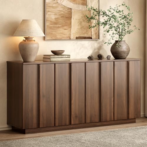 61" Sideboard Buffet Cabinet with Storage Walnut, view 2