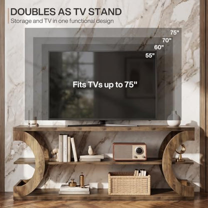 Tribesigns TV Stand for TVs up to 75 Inches, view 4